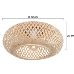 Anne Light & home Plafondlamp Maze - beige - 42x22 cm
