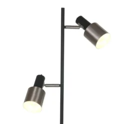 Anne Light & home Vloerlamp fjorgard - 2 lichts - zwart - 25x155 cm