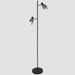 Anne Light & home Vloerlamp fjorgard - 2 lichts - zwart - 25x155 cm