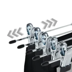 Antislip Broekhangers met Knijpers - 30 stuks Kleding Hangers met Klemmen- 31cm
