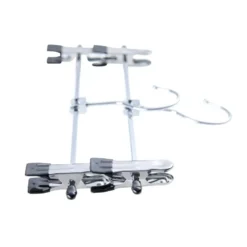 Antislip kledinghangers - 40 cm lang - 20 stuks - zilvergrijs