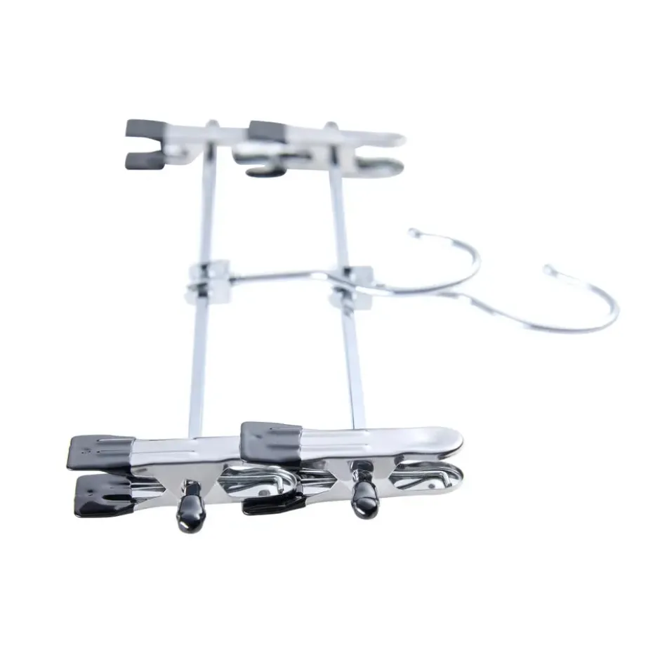 Antislip kledinghangers - 40 cm lang - 20 stuks - zilvergrijs