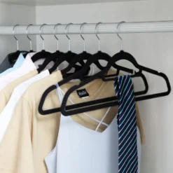 50 Anti-slip kleerhangers -Ultra-dunne Kledinghangers met Fluweel