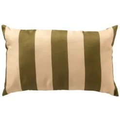 APOLLO - buitenkussen 30x50 cm - gestreept - Olive Branch - groen