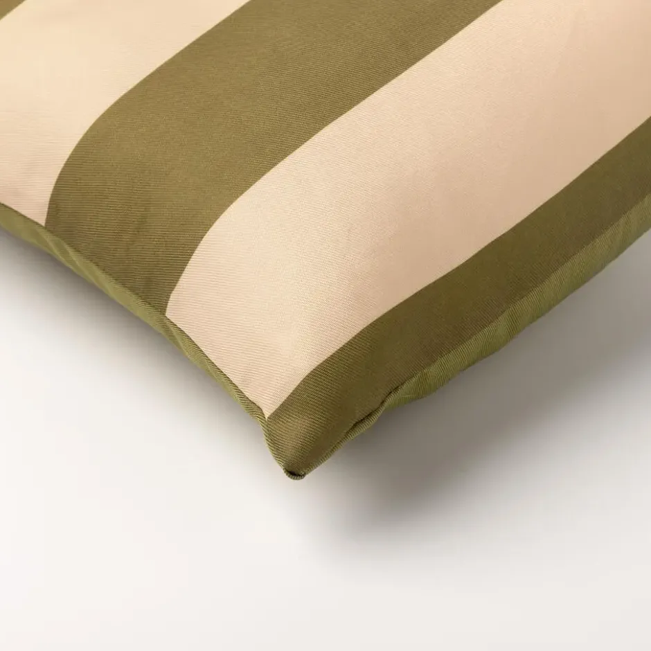 APOLLO - buitenkussen 30x50 cm - gestreept - Olive Branch - groen