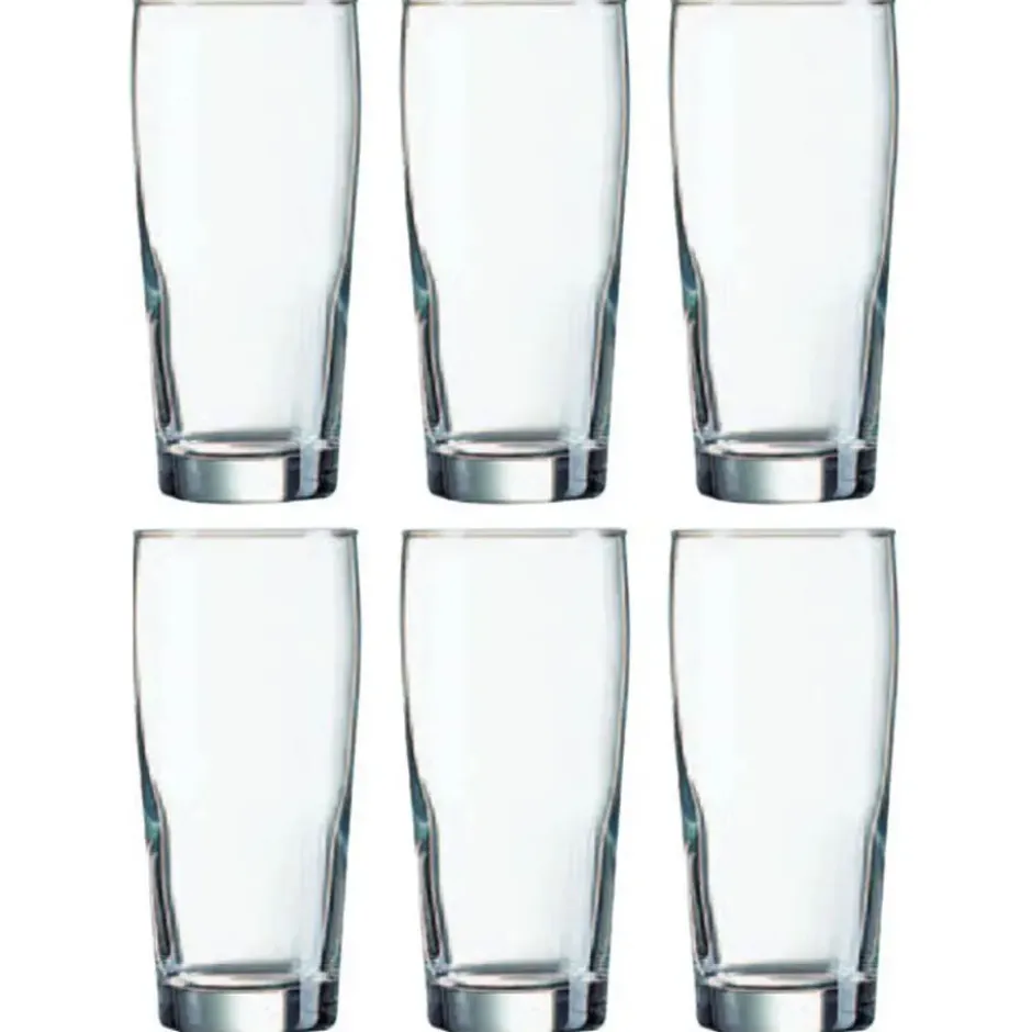 Arcoroc Bierglazen - 12 stuks - fluitjes - glas - 330 ml