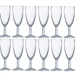 Arcoroc Champagneglazen - 12x - transparant - 150 ml - glazen