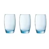 Arcoroc Drinkglazen - 6x stuks - transparant blauw - 350 ml