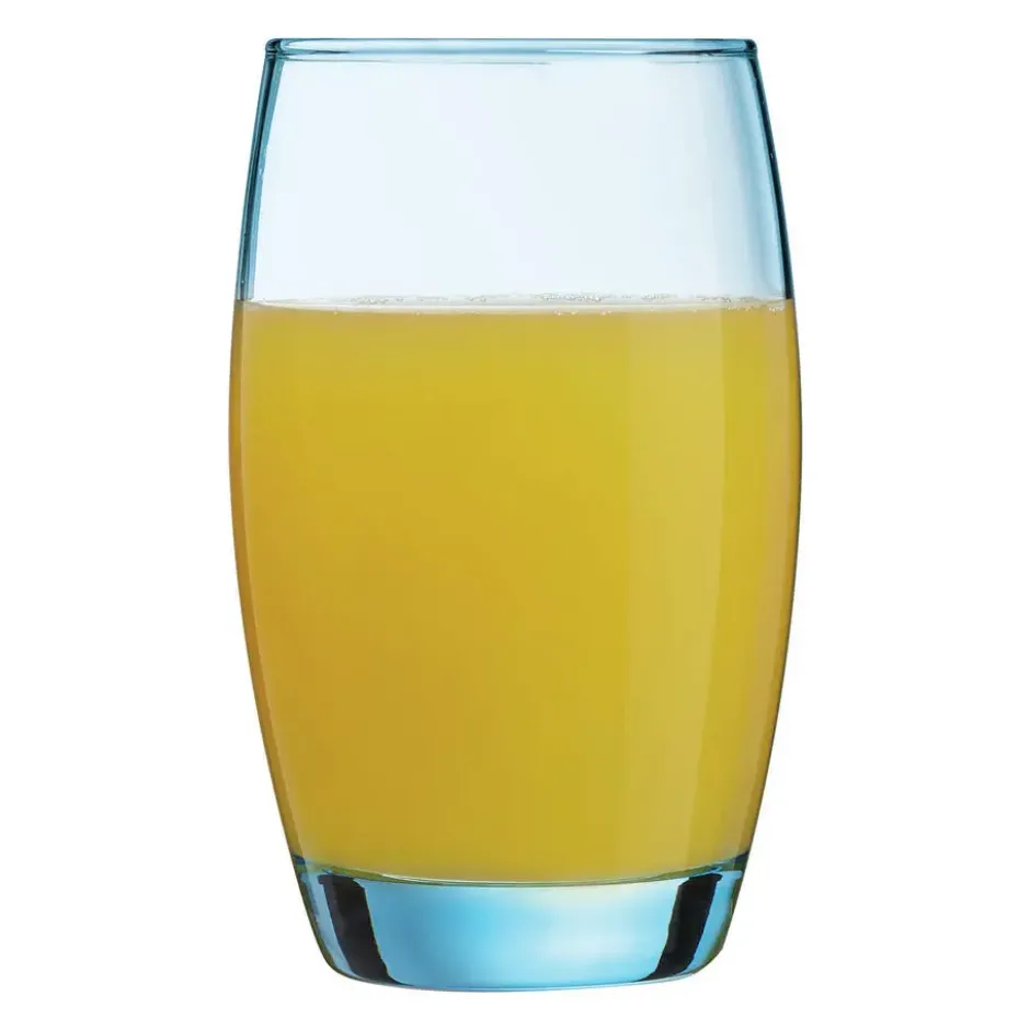 Arcoroc Drinkglazen - 6x stuks - transparant blauw - 350 ml