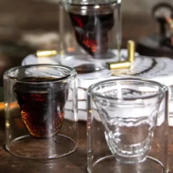 Aretica Shot glaasje Skull set van 4 glas -