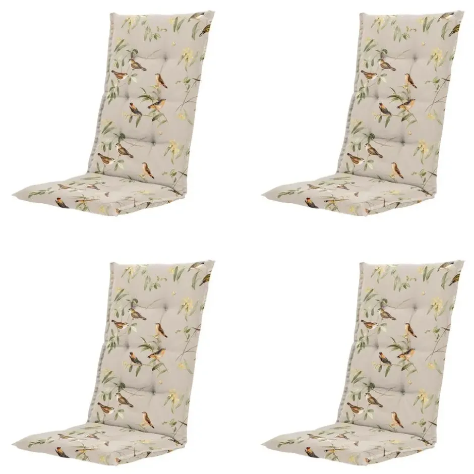 Aria - Kussen Gestikt hoge rug - Set van 4