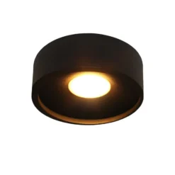 Artdelight Plafondlamp Orlando - zwart - 14x5 cm