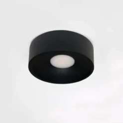Artdelight Plafondlamp Orlando - zwart - 14x5 cm
