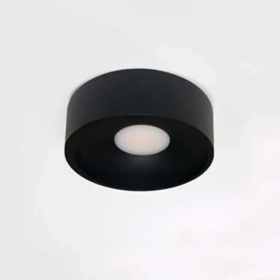 Artdelight Plafondlamp Orlando - zwart - 14x5 cm