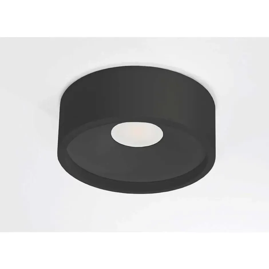 Artdelight Plafondlamp Orlando - zwart - 14x5 cm