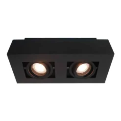 Artdelight Spot Bosco - 2 lichts - zwart - 25x8.6 cm