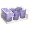 Arte regal geurkaarsen - 6x - lavendel geur - paars - 8 branduren