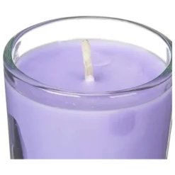 Arte regal geurkaarsen - 6x - lavendel geur - paars - 8 branduren