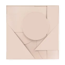 Art for the Home Abstract 3D ornament 80x80cm roze