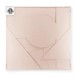 Art for the Home Abstract 3D ornament 80x80cm roze