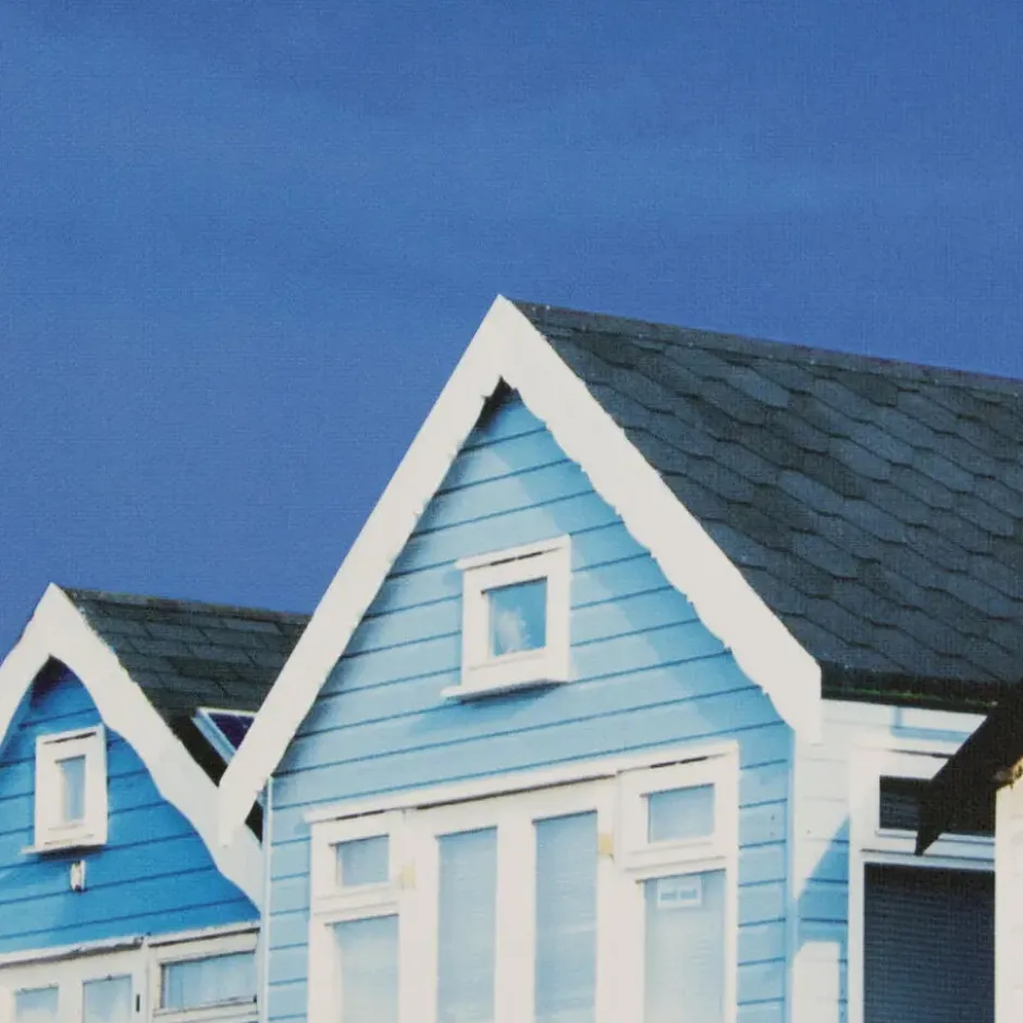 Art for the Home Buitencanvas Strandhuizen 70x50cm