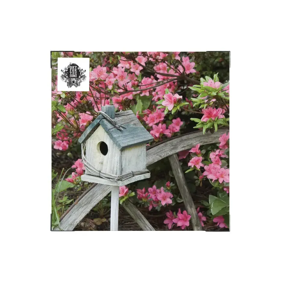 Art for the Home Buitencanvas Vogelhuisje 70x50cm