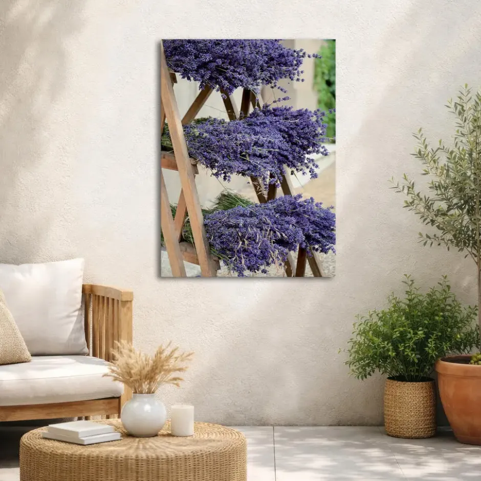 Art for the Home Buitencanvas Gedroogde Lavendel 70x50cm