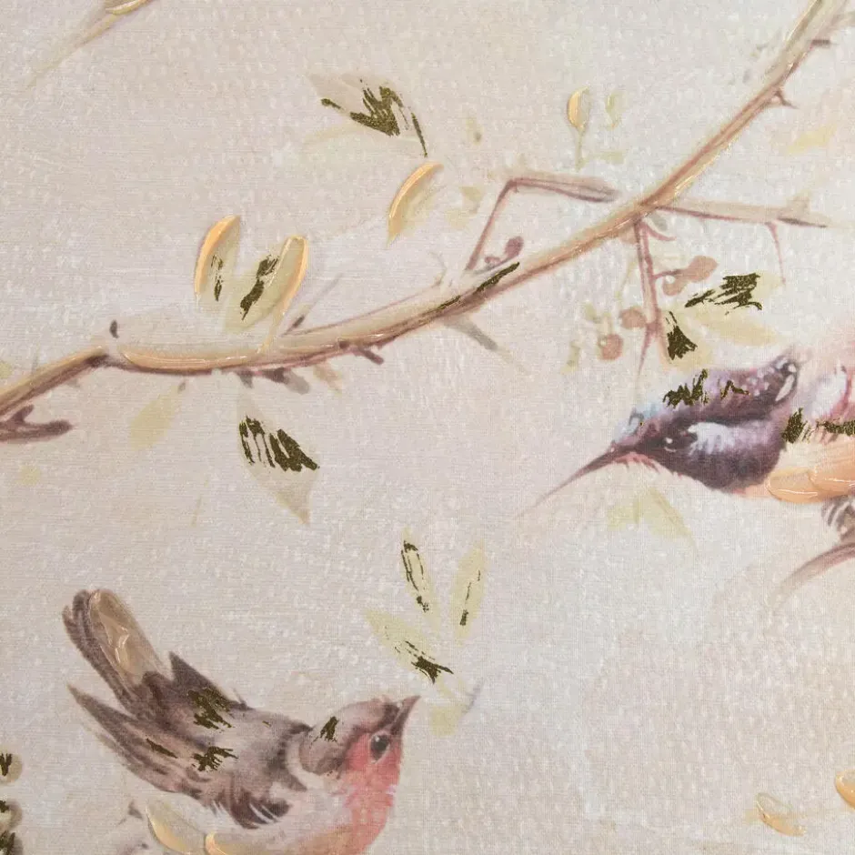 Art for the Home Canvas Geschilderde Details Sunset Birds 70x50cm