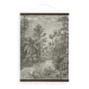 Art for the Home Hangende Poster Linnen 80x60cm - Jungle Sepia