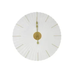 Art for the Home Klok Luxe wit en goud Hangende Klok Origami 60cm