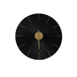 Art for the Home Klok Luxe zwart en goud Hangende Klok Origami 59cm