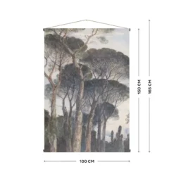 Art for the Home XL Wandkleed Umbrella Pines