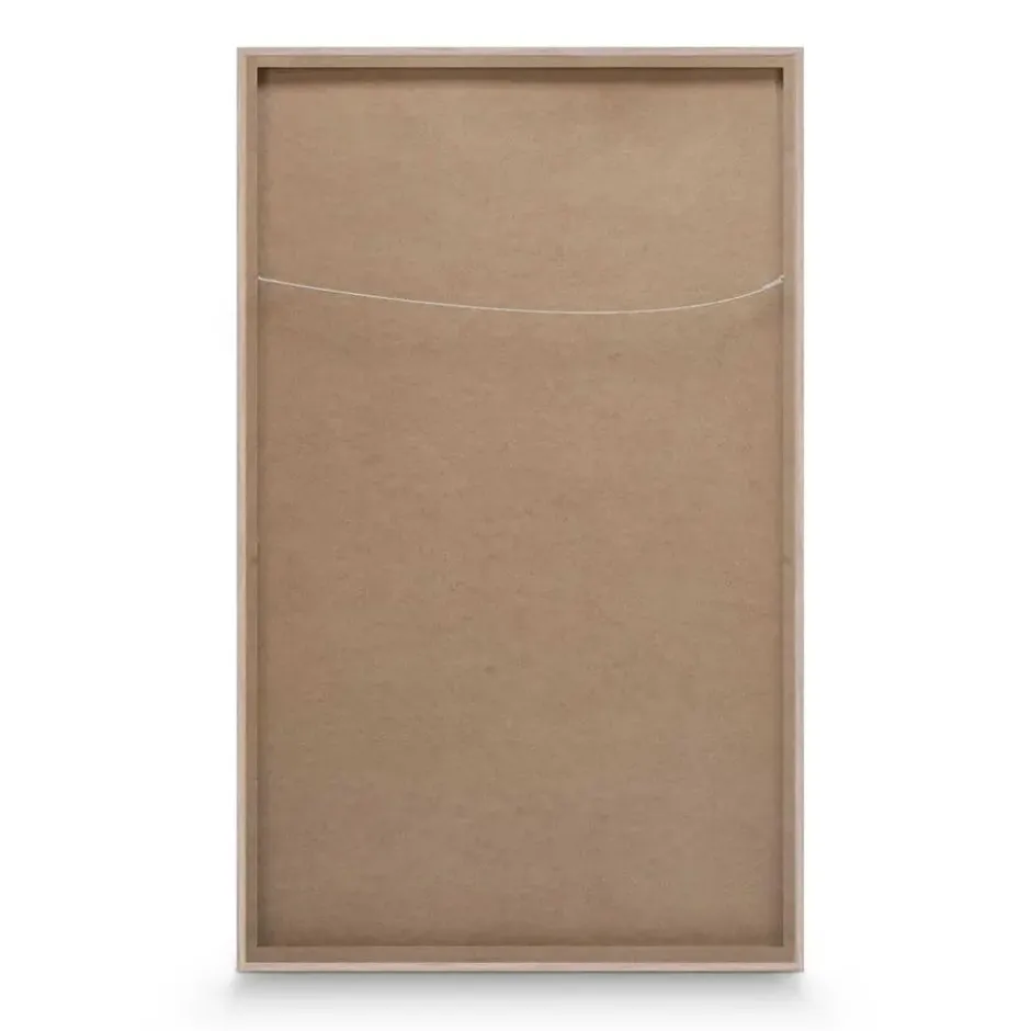 Art Frame Vrouw met bloemen - 118 x 70 - Goudkleurig