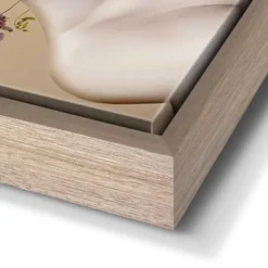 Art Frame Vrouw met bloemen - 118 x 70 - Goudkleurig