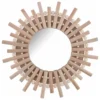 Arti Casa wandspiegel zonnetje - hout - D30 cm - wand decoratie