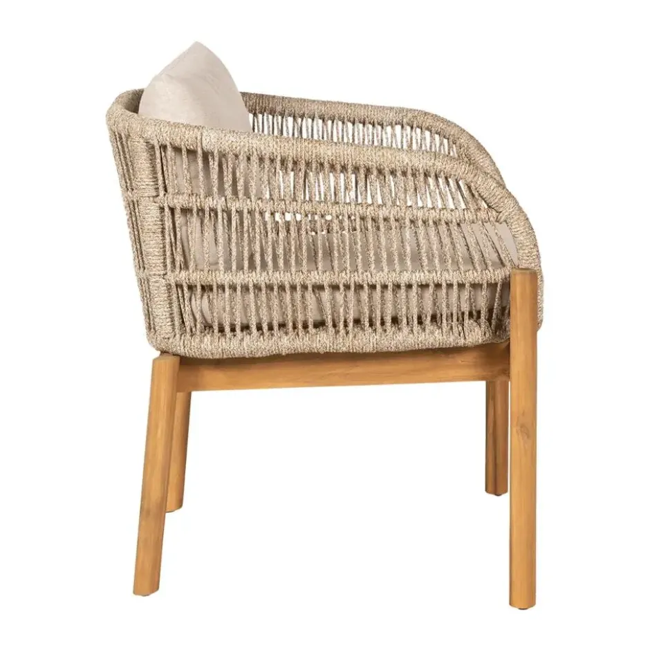 Artichok Teresa Houten Tuinstoel Beige - Met Zitkussens