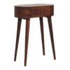 Artisan Furniture Massief Houten Mini Albion Console, 1 Lade, Donkerbruin