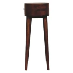 Artisan Furniture Massief Houten Mini Albion Console, 1 Lade, Donkerbruin