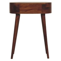 Artisan Furniture Massief Houten Mini Albion Console, 1 Lade, Donkerbruin