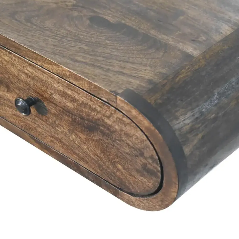 Artisan Furniture Massief Houten Contour Zwevende Wandconsole