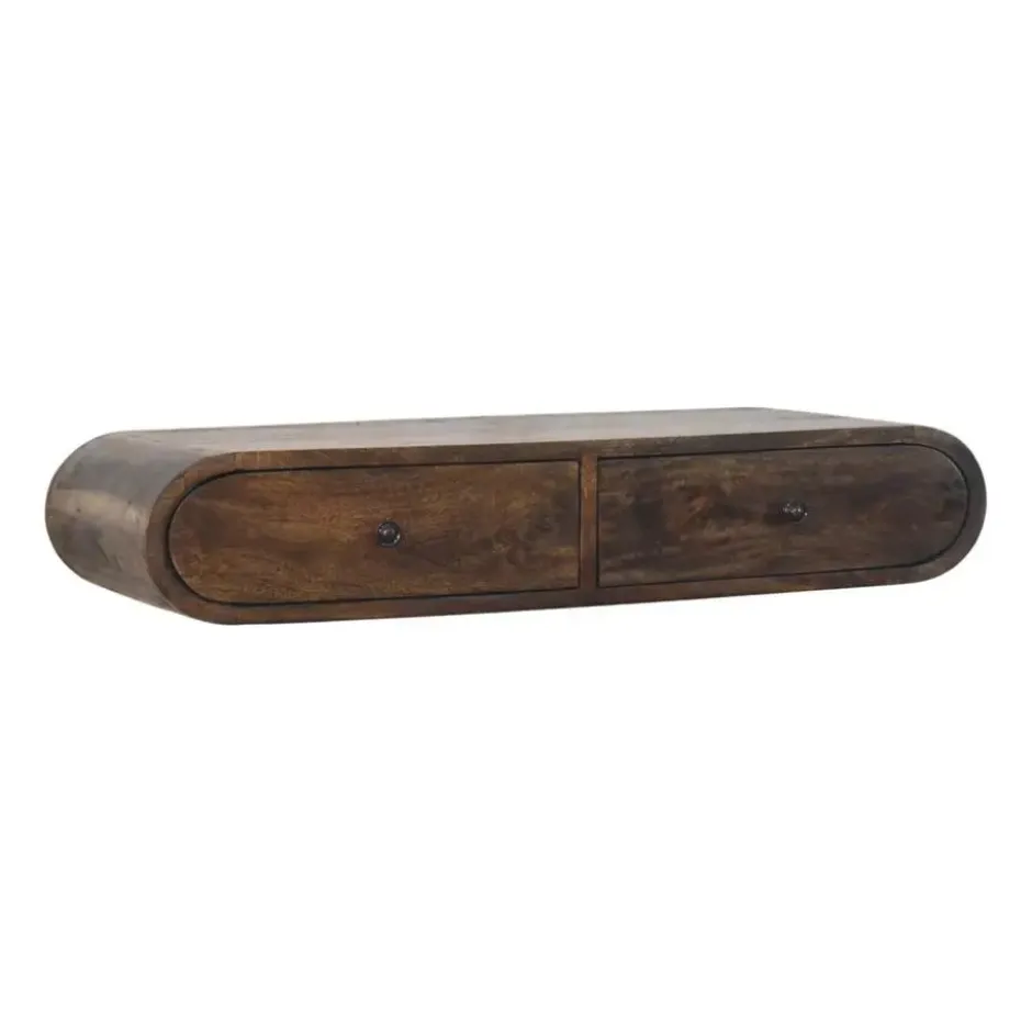 Artisan Furniture Massief Houten Contour Zwevende Wandconsole