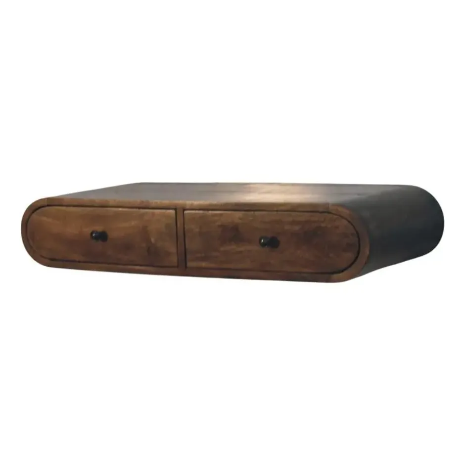 Artisan Furniture Massief Houten Contour Zwevende Wandconsole