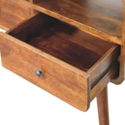 Artisan Furniture Massief Hout Triple Curved Chestnut Consoletafel