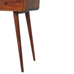 Artisan Furniture Massief Hout Triple Curved Chestnut Consoletafel