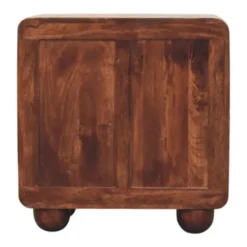 Artisan Furniture Massief Houten 3-Lades Rond Chest, Bruin