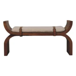 Artisan Furniture Massief hout Stirrup Gebogen bank