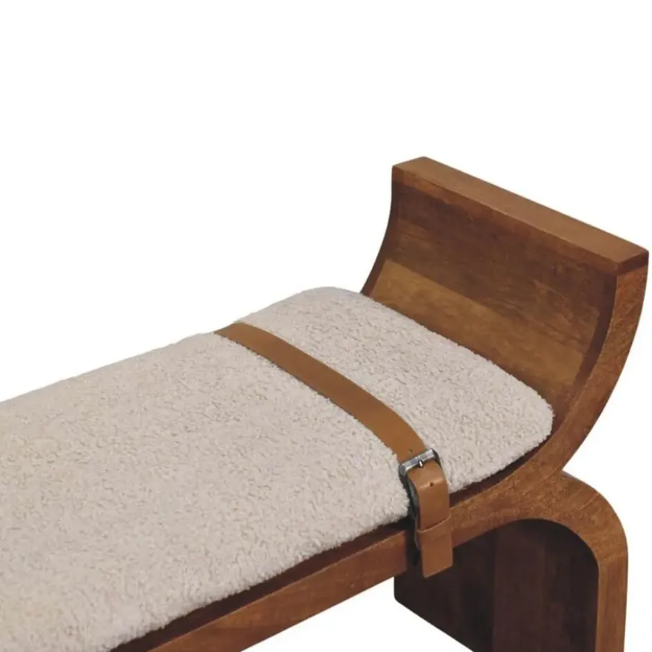 Artisan Furniture Massief hout Stirrup Gebogen bank