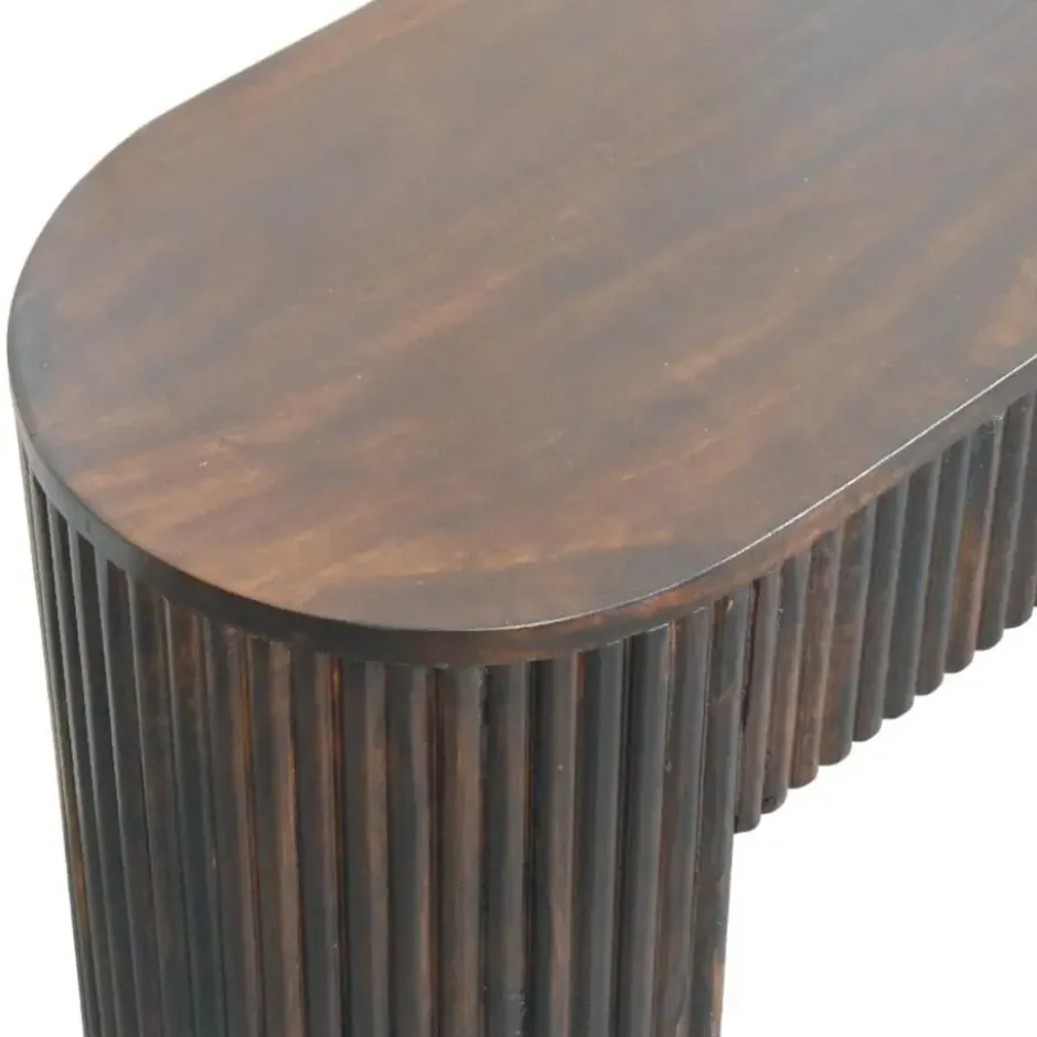 Artisan Furniture Massief hout Loop Kastanje Bank