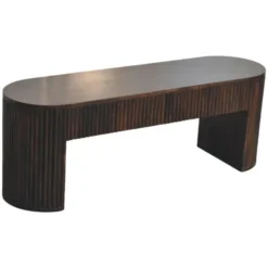Artisan Furniture Massief hout Loop Kastanje Bank