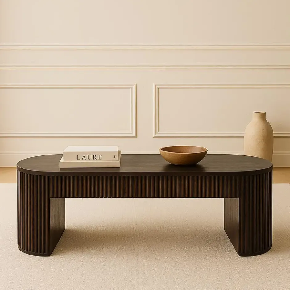 Artisan Furniture Massief hout Loop Kastanje Bank
